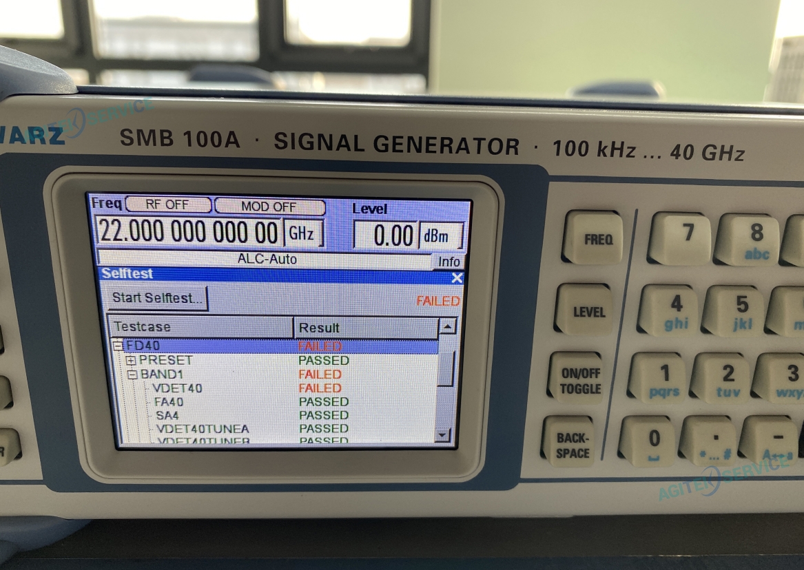 罗德与施瓦茨射频信号源维修SMB100A自检失败 