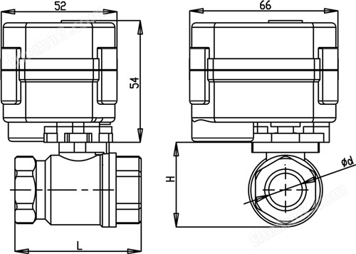 CWX-15N微型电动球阀