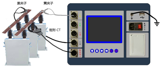 电容电感测试仪单相测试接线测试方法 