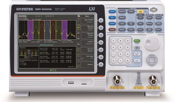 固纬GSP-9300B RF测量需求的3GHz频谱分析仪 频率范围：9kHz ~ 3 GHz 