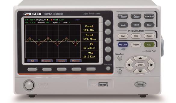 固纬GPM-8213/8212/8310/8320/8330 数位式功率计 显示电流及功率波形 